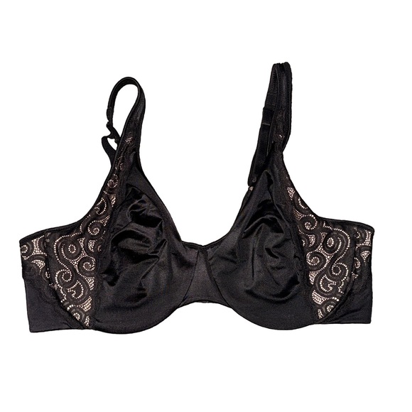 Bali Elegant Black Lace Women's Bra Size 40C - Picture 1 of 2